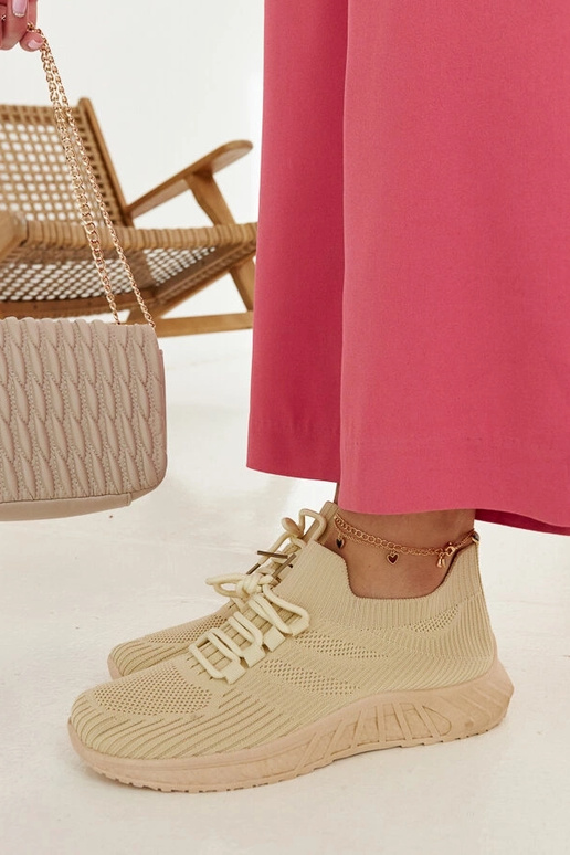 Beige Stoff-Sneakers Ornella Beige Stoff-Sneakers Ornella