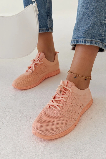 Rosa Sneaker aus Mairago-Stoff