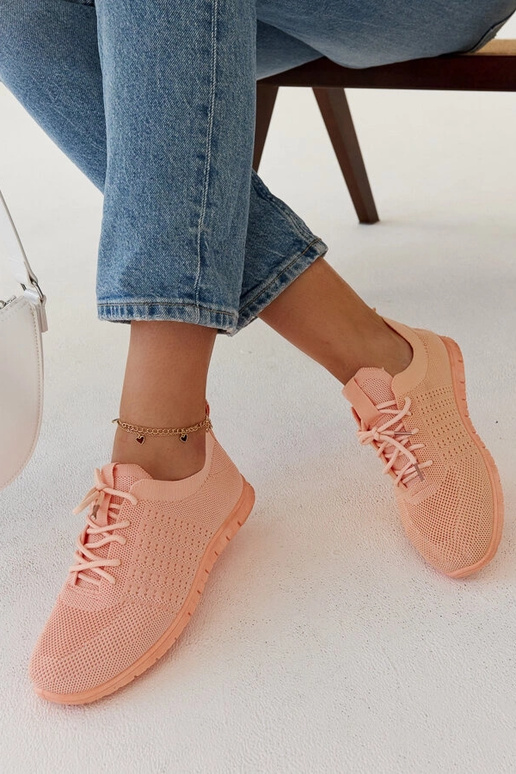 Rosa Sneaker aus Mairago-Stoff Rosa Sneaker aus Mairago-Stoff