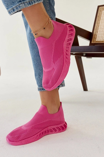 Dunkelrosa Sport-Sneakers... 2
