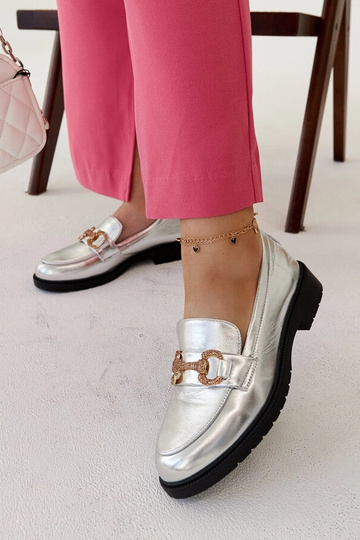 Aleyna Silberne Mokassins...