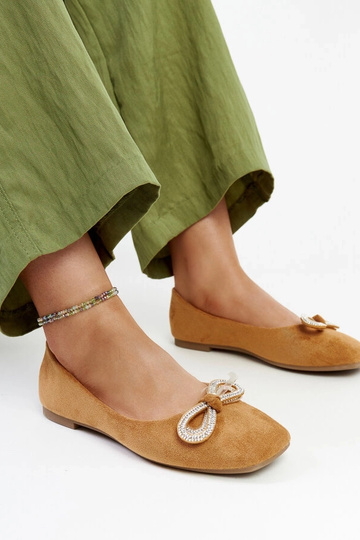 Braune Ballerinas mit...