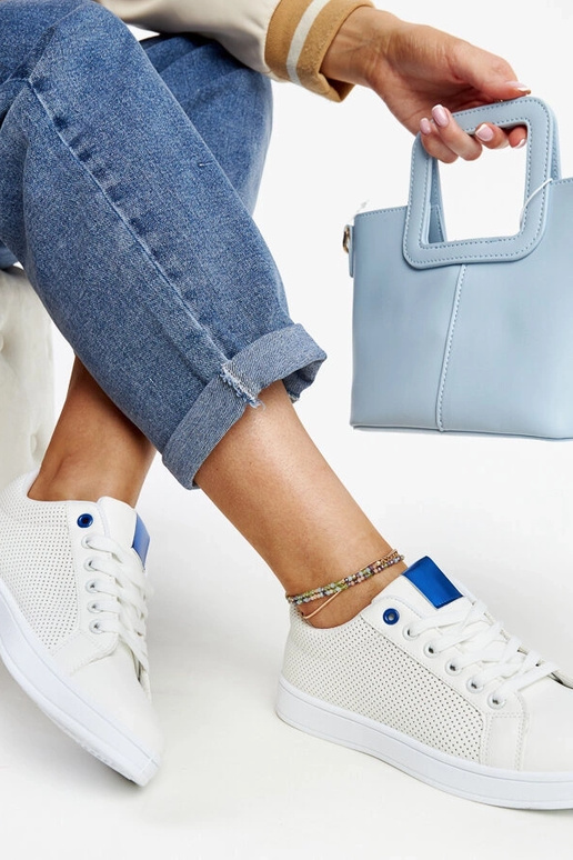 Weiße Sneakers aus Ökoleder Semret