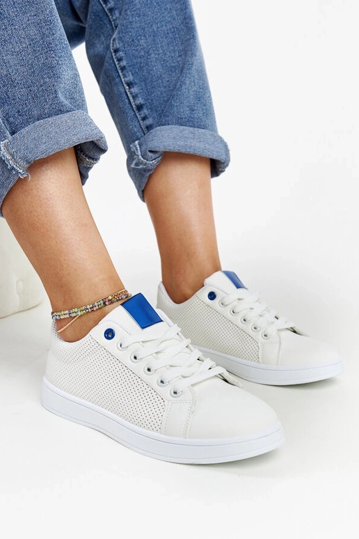 Weiße Sneakers aus Ökoleder Semret