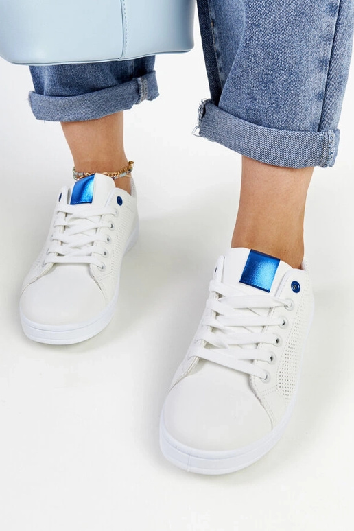 Weiße Sneakers aus Ökoleder Semret