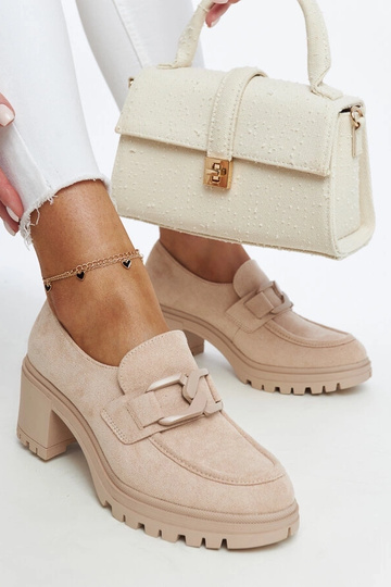 Beige Stiefeletten mit Ledersohle Vinceza - Wildleder 2