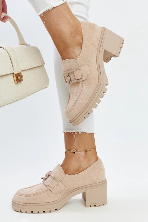 Beige Stiefeletten mit Ledersohle... Beige Stiefeletten mit Ledersohle...