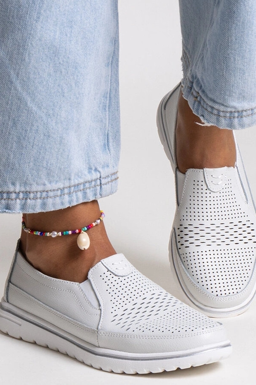 Helles graues Halbschuhe Vinceza