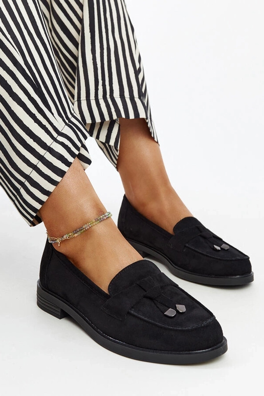 Schwarze Wildleder-Loafer von Vinceza Schwarze Wildleder-Loafer von Vinceza