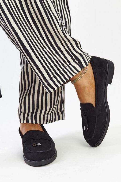 Schwarze Wildleder-Loafer von Vinceza Schwarze Wildleder-Loafer von Vinceza