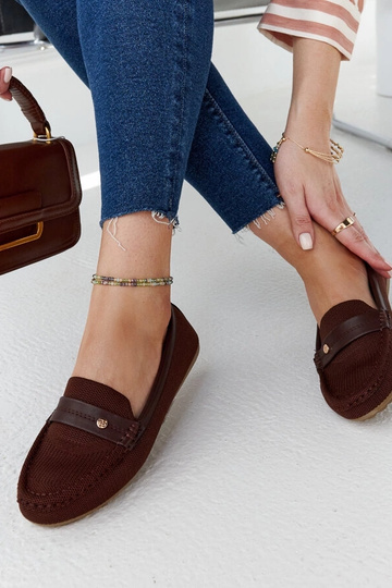 Fombio – Loafer aus braunem Stoff 2
