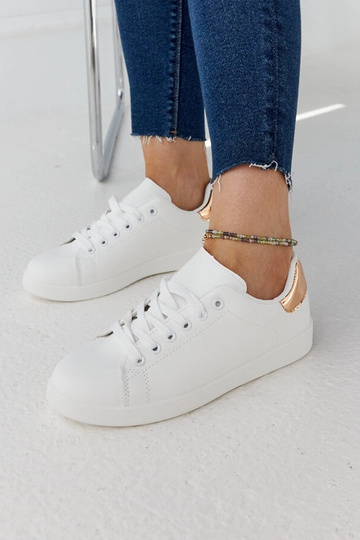 Weiße Birikti Plateau-Sneaker