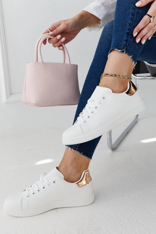 Weiße Birikti Plateau-Sneaker Weiße Birikti Plateau-Sneaker