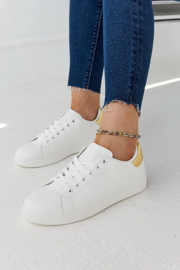 Weiße Birikti Plateau-Sneaker