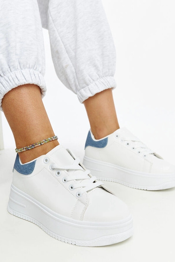 Weiße Plateau-Sneakers Ottavia