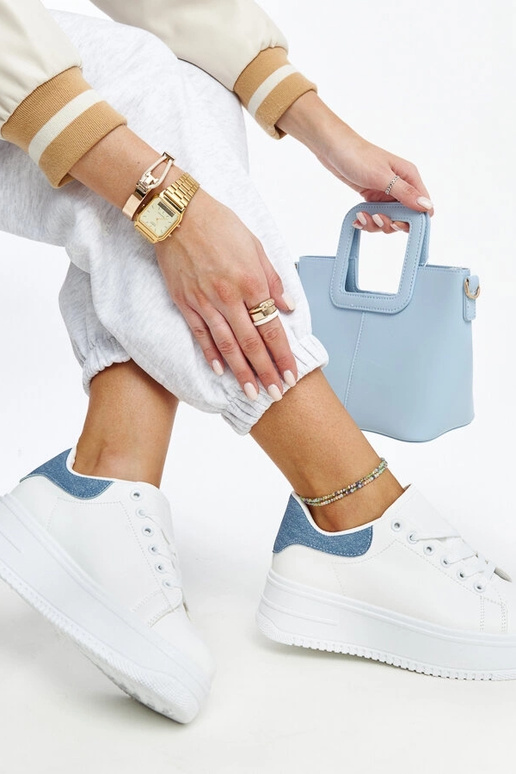 Weiße Plateau-Sneakers Ottavia Weiße Plateau-Sneakers Ottavia