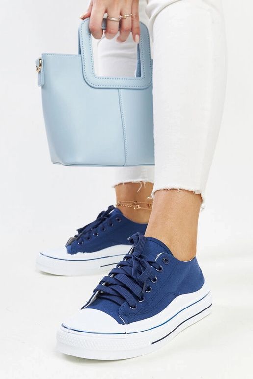 Dunkelblaue Plateau-Sneaker Anbarin Dunkelblaue Plateau-Sneaker Anbarin