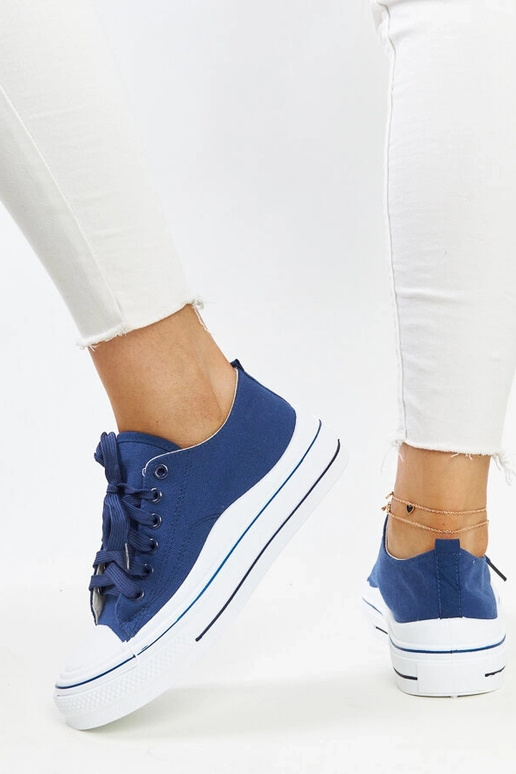 Dunkelblaue Plateau-Sneaker Anbarin Dunkelblaue Plateau-Sneaker Anbarin