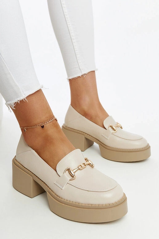 Beige Stöckelschuhe aus Ökoleder Vinceza Beige Stöckelschuhe aus Ökoleder Vinceza