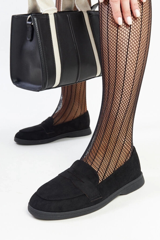 Schwarze Wildleder-Loafer von Nibras Schwarze Wildleder-Loafer von Nibras