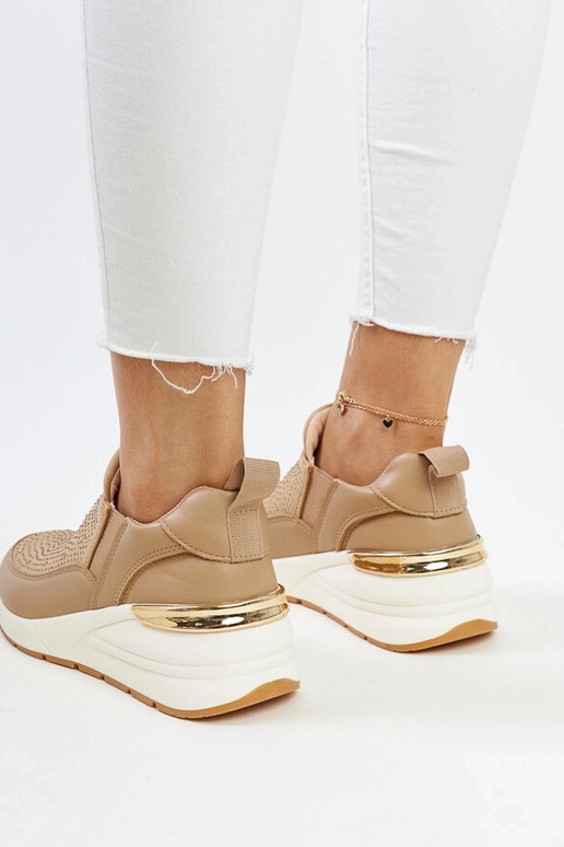 Ashleey's – Braune Keil-Sneaker mit... Ashleey's – Braune Keil-Sneaker mit...