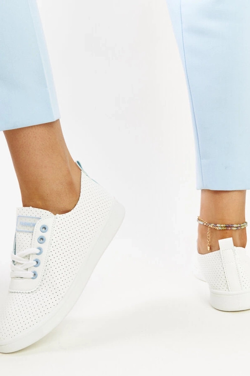 Weiße Sneaker Yusra aus Ökoleder