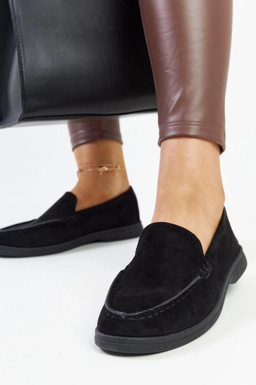 Schwarze Wildlederschuhe Rumay Schwarze Wildlederschuhe Rumay