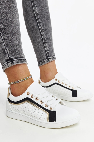 Schwarze und weiße Plateau-Sneakers Amal 2