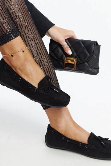 Schwarze Loafer mit...