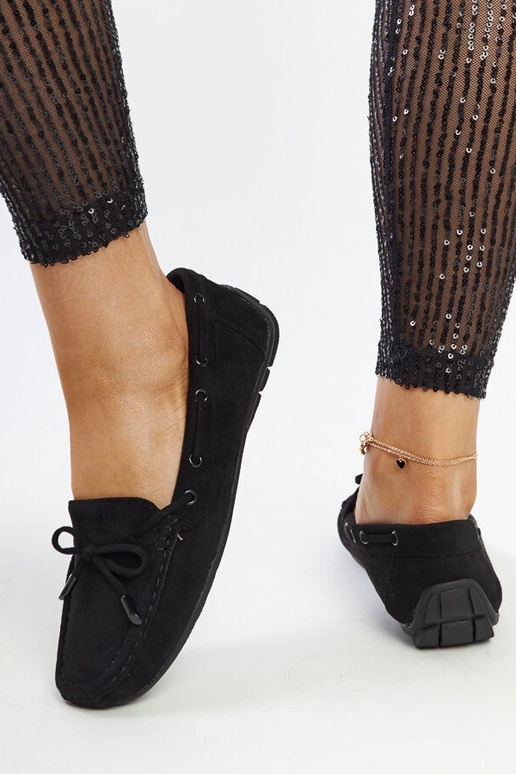 Schwarze Loafer mit Schleife Hayam Schwarze Loafer mit Schleife Hayam