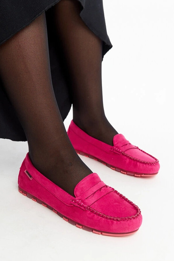 Nafisah Loafer aus Wildleder in Dunkelrosa 2