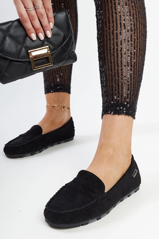 Schwarze Wildleder-Mokassins Nafisah Schwarze Wildleder-Mokassins Nafisah