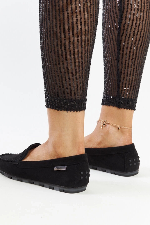 Schwarze Wildleder-Mokassins Nafisah Schwarze Wildleder-Mokassins Nafisah