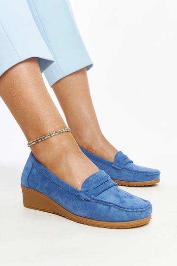 Sakena – Blaue Loafer aus...