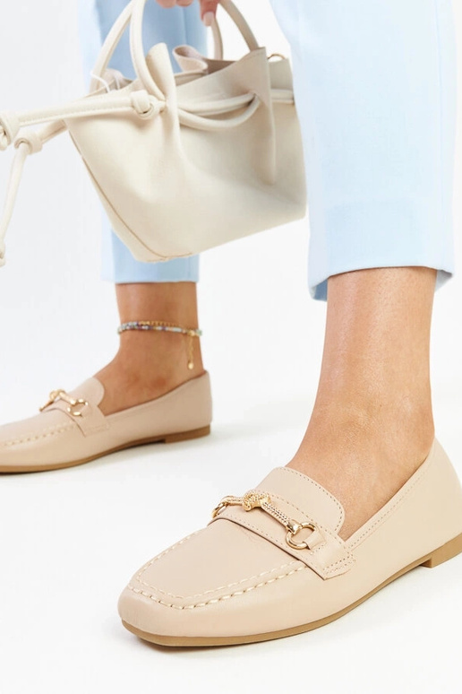 Beige dekorative Loafer Docherty