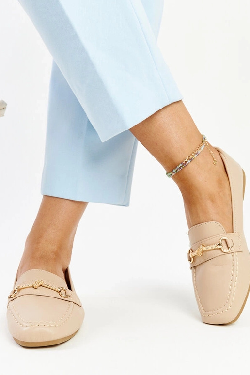 Beige dekorative Loafer Docherty