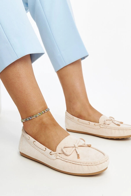 Aneesa hellbeige Wildleder-Loafer