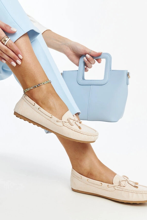 Aneesa hellbeige Wildleder-Loafer