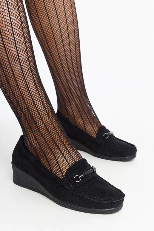 Schwarze Keil-Loafer von Amel