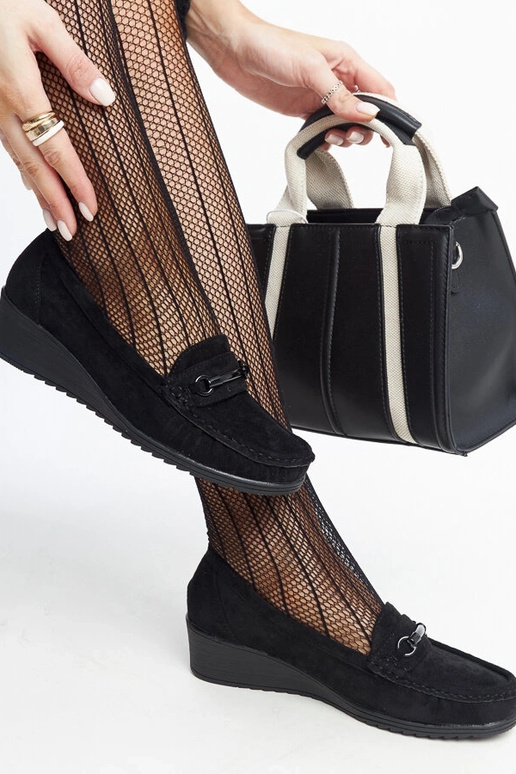 Schwarze Keil-Loafer von Amel