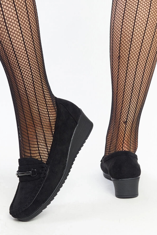 Schwarze Keil-Loafer von Amel