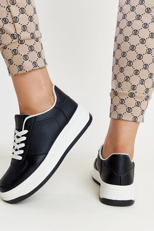 Schwarze Cvita Plateau-Sneakers