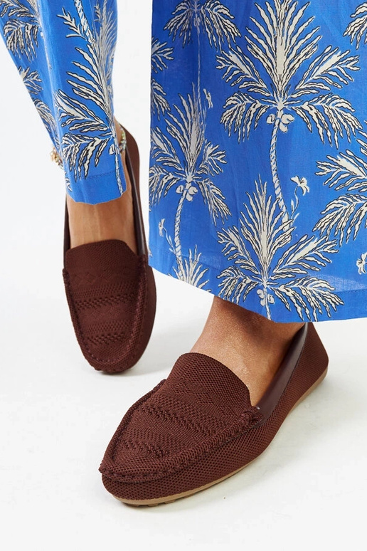 Braune Loafer aus Fiammetta-Stoff Braune Loafer aus Fiammetta-Stoff