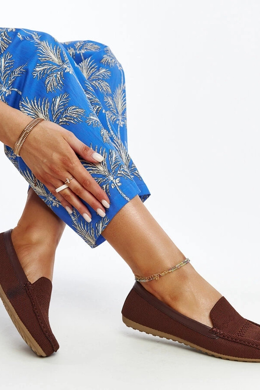 Braune Loafer aus Fiammetta-Stoff Braune Loafer aus Fiammetta-Stoff