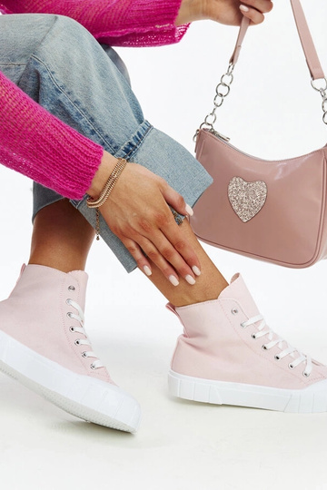 Rosa hohe Turnschuhe Vinka 2