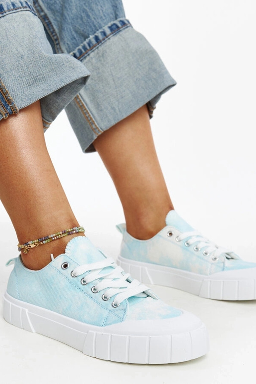 Jerina – Sneaker aus blauem Stoff