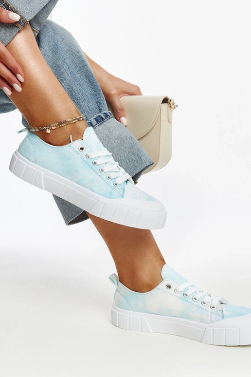 Jerina – Sneaker aus blauem Stoff