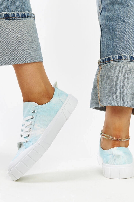 Jerina – Sneaker aus blauem Stoff