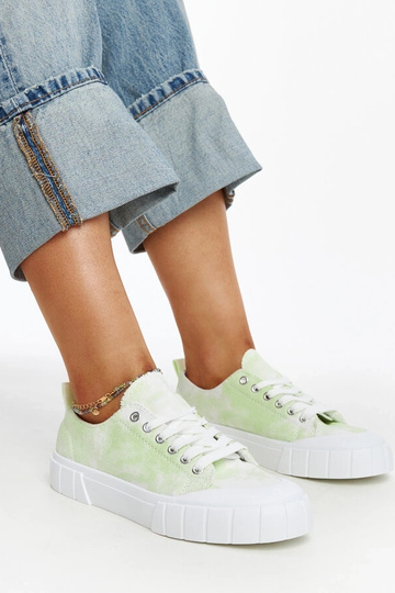 Hellgrüne Stoff-Sneaker von...