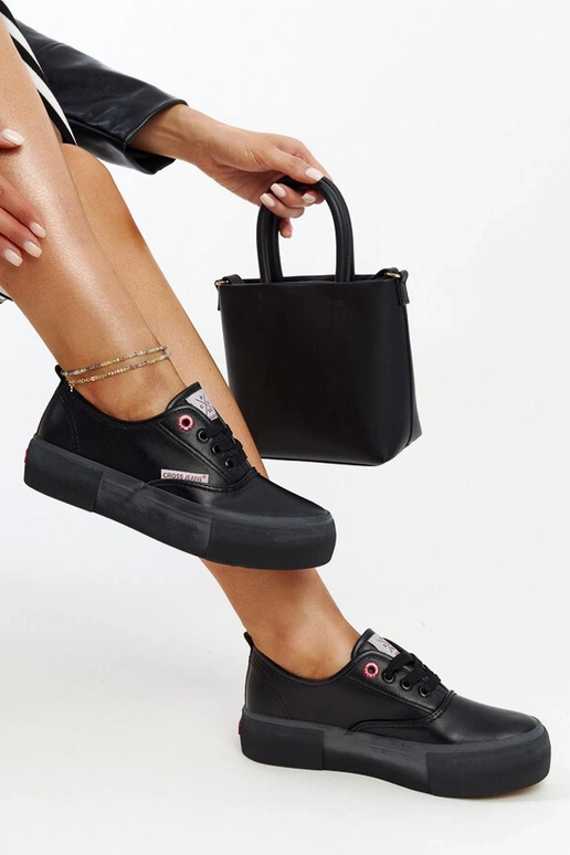 Schwarze Damen-Sneakers CROSS JEANS